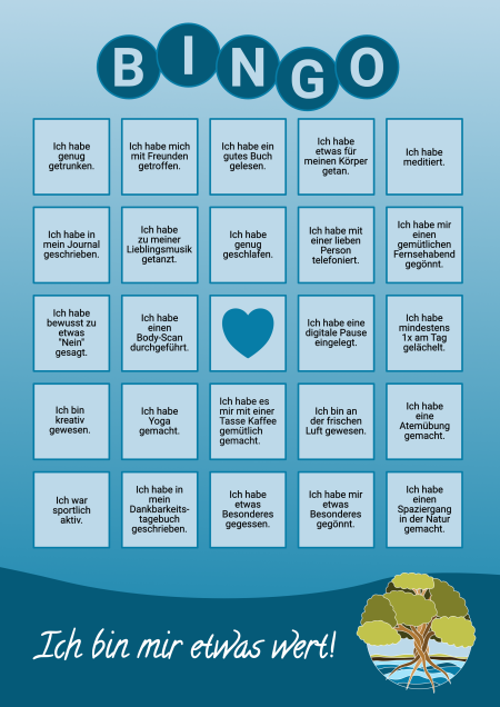 Bingo – Ich bin mir etwas wert A4 Ich bin mir etwas wert - Bingo
